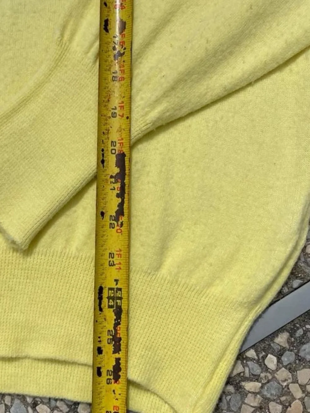 Pebble Beach Men’s Pebble Beach V-Neck Sweater in Yellow with Embroidered Logo